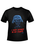 Sithed my pants graphic on a black adult t-shirt.