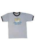 Peter Griffin freakin sweet graphic on a blue adult t-shirt.