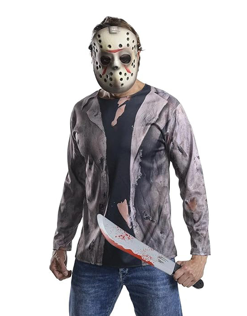 Friday the 13th Jason Voorhees costume kit for adults.
