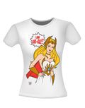 I have the power graphic on a white women's t-shirt.