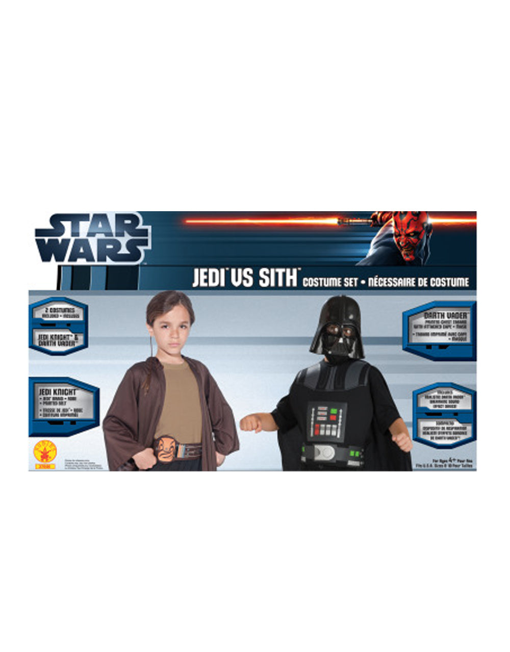 Star Wars Jedi vs Sith costume kit accessory for kids.