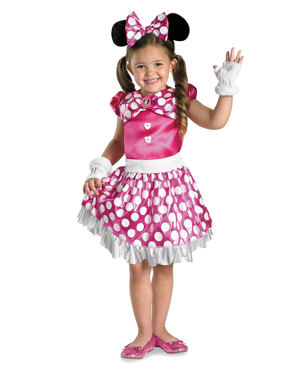 Mickey Mouse Clubhouse Minnie Mouse deluxe pink costume for kids.