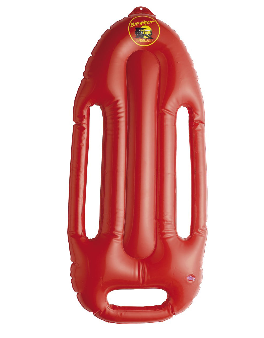 Baywatch red inflatable float costume accessory for adults.