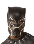 Black Panther half mask costume accessory for adults.