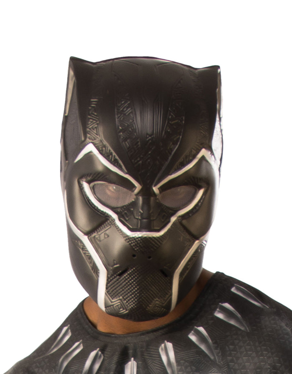 Black Panther half mask costume accessory for adults.