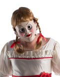 Annabelle mask with wig costume accessory for adults.