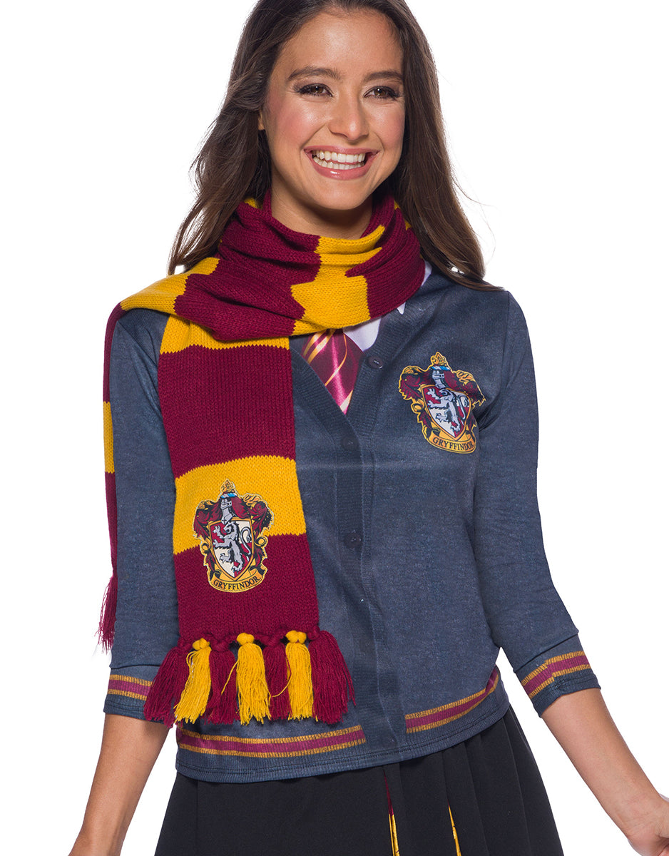Harry Potter Gryffindor scarf costume accessory for kids and adults.