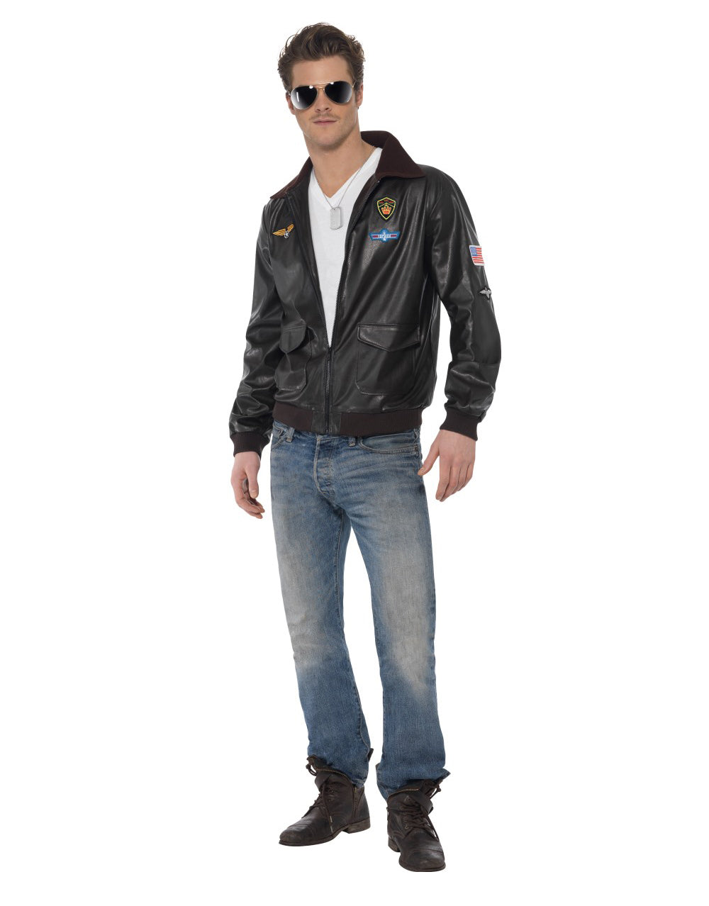 Top Gun bomber jacket costume for adults.
