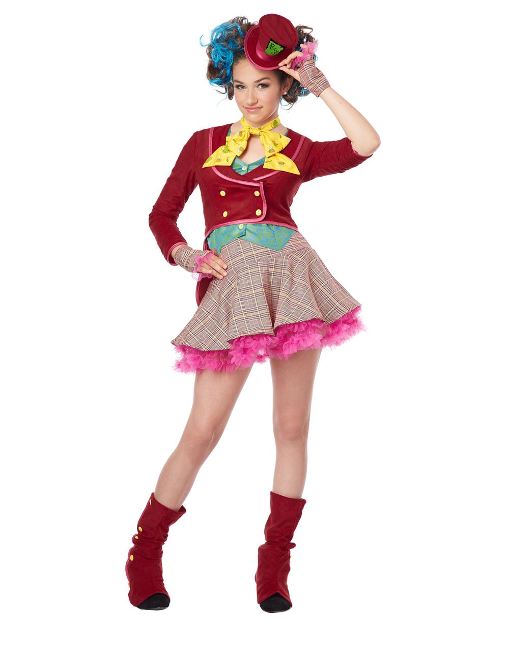 Mad Hatter tween Mad as a Hatter costume for kids.
