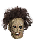 The Texas Chainsaw Massacre Leatherface 3/4 vinyl mask with hair costume accessory for kids.