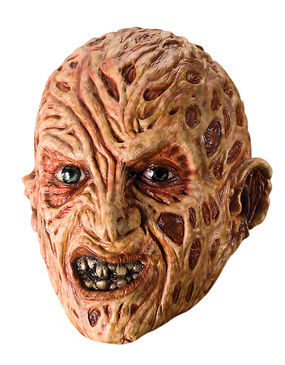 A Nightmare on Elm Street Freddy Krueger 3/4 mask costume accessory for adults.