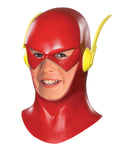 DC Comics The Flash full overhead vinyl mask costume accessory for kids.