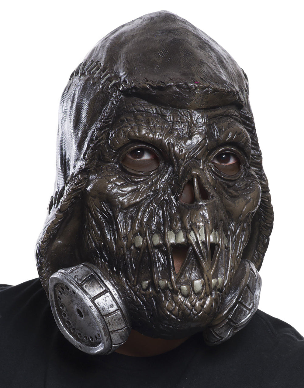 Arkham City Scarecrow mask costume accessory for adults.