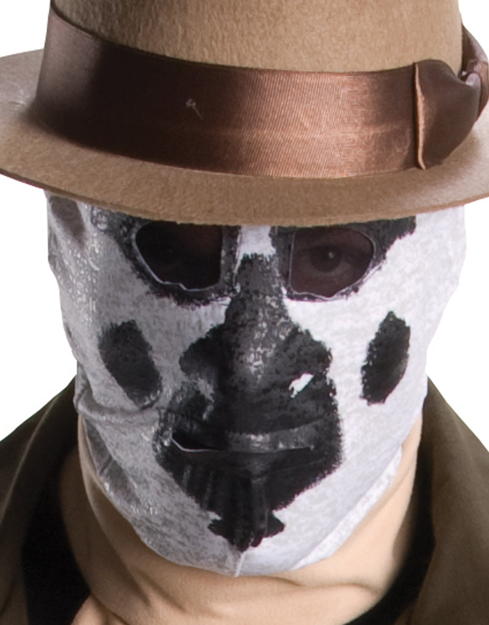 DC Comics Watchmen Rorschach stocking mask costume accessory for adults.