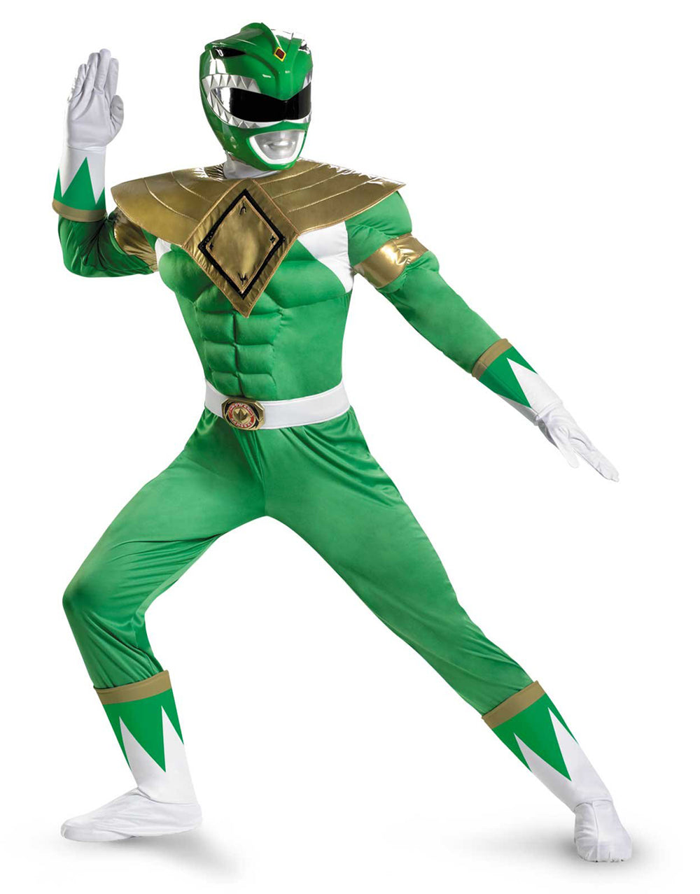 Mighty Morphin Power Rangers Green Ranger costume for adults.