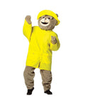 Ted rain slicker and hat costume accessory for adults.