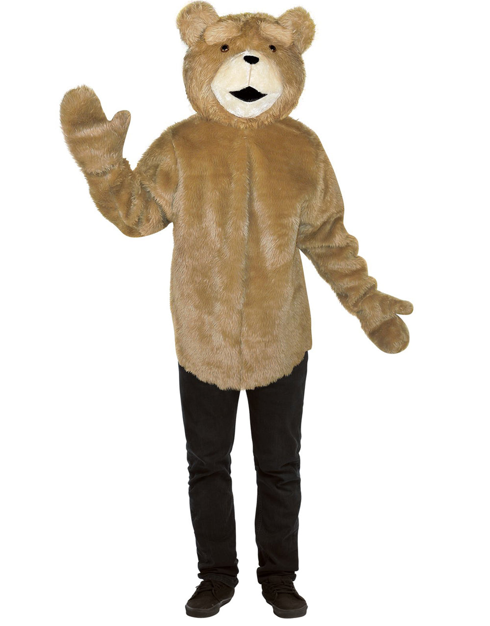 Ted bear tunic and head costume for adults.