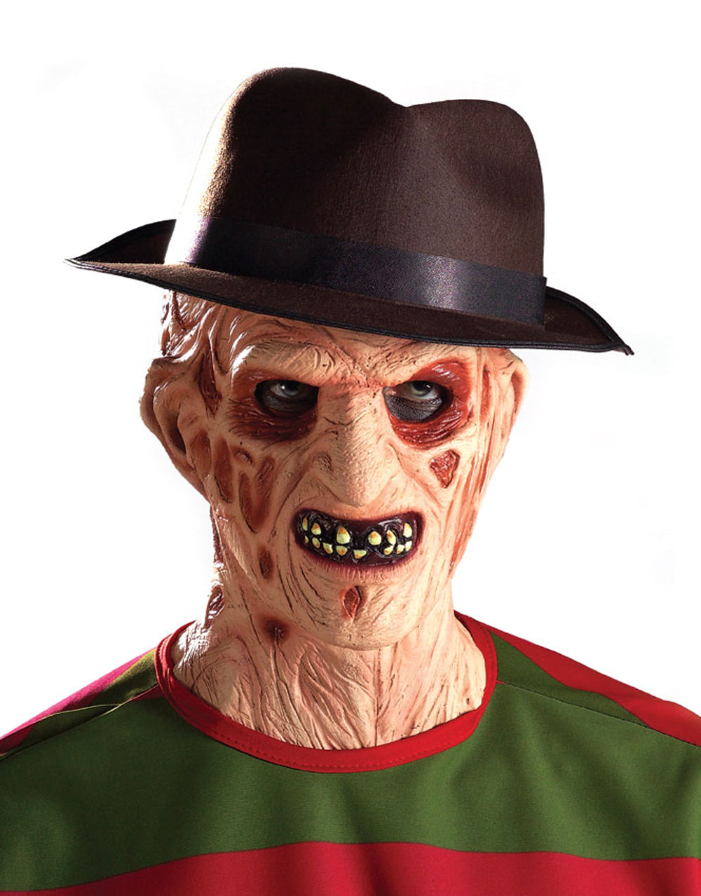 A Nightmare on Elm Street Freddy Krueger mask hat costume accessory for adults.