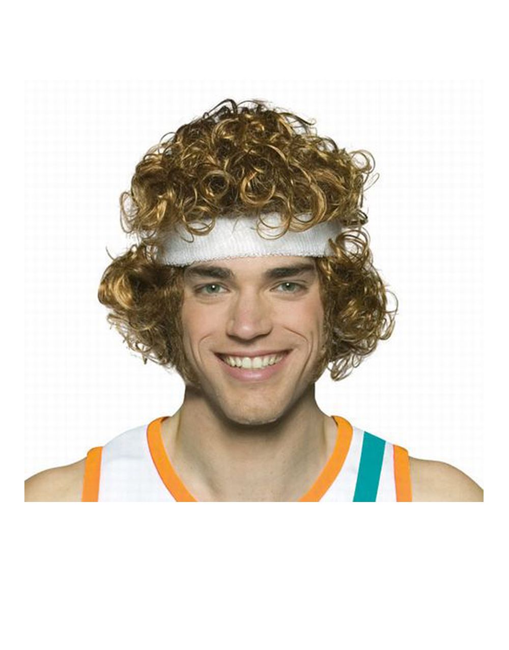 Semi-Pro Jackie Moon wig costume accessory for adults.