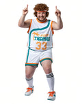 Semi-Pro Jackie Moon plus size uniform costume for adults.
