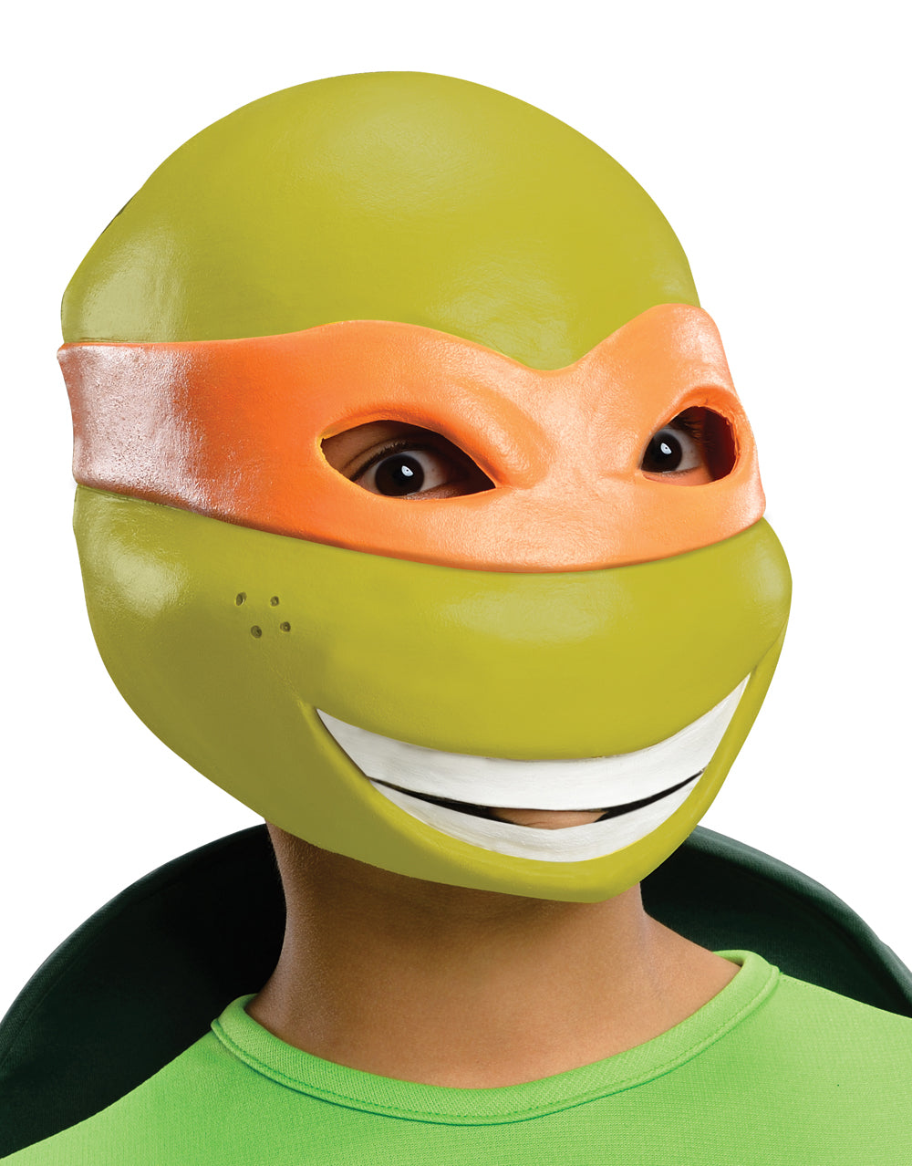 Teenage Mutant Ninja Turtles Michelangelo 3/4 vinyl mask costume accessory for kids.