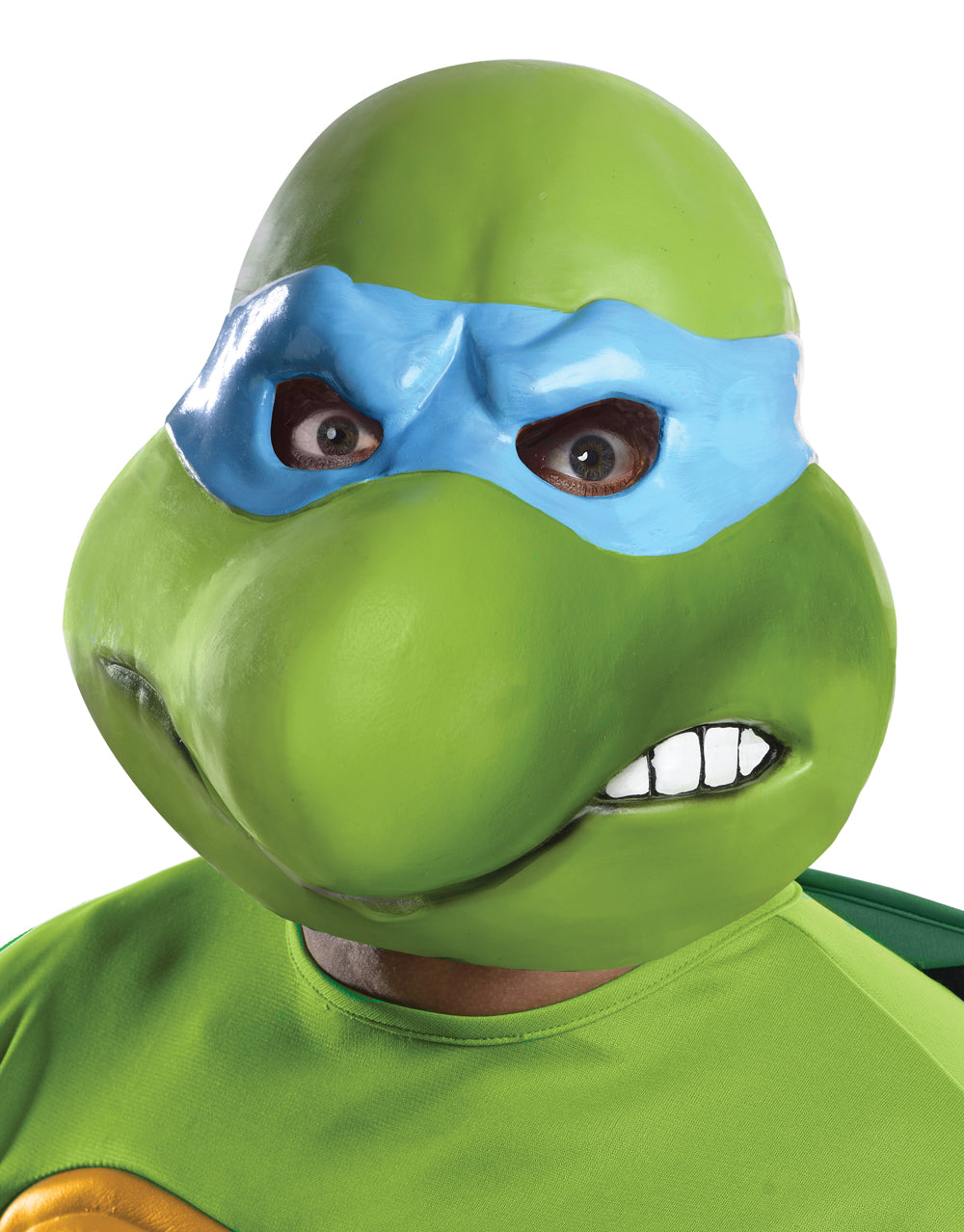 Teenage Mutant Ninja Turtles Leonardo 3/4 vinyl mask costume accessory for adults.