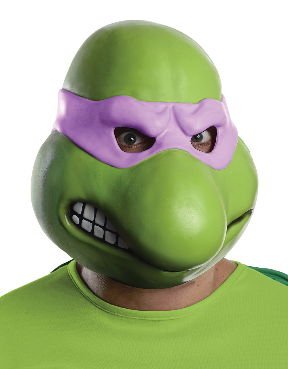 Teenage Mutant Ninja Turtles Donatello 3/4 vinyl mask costume accessory for adults.