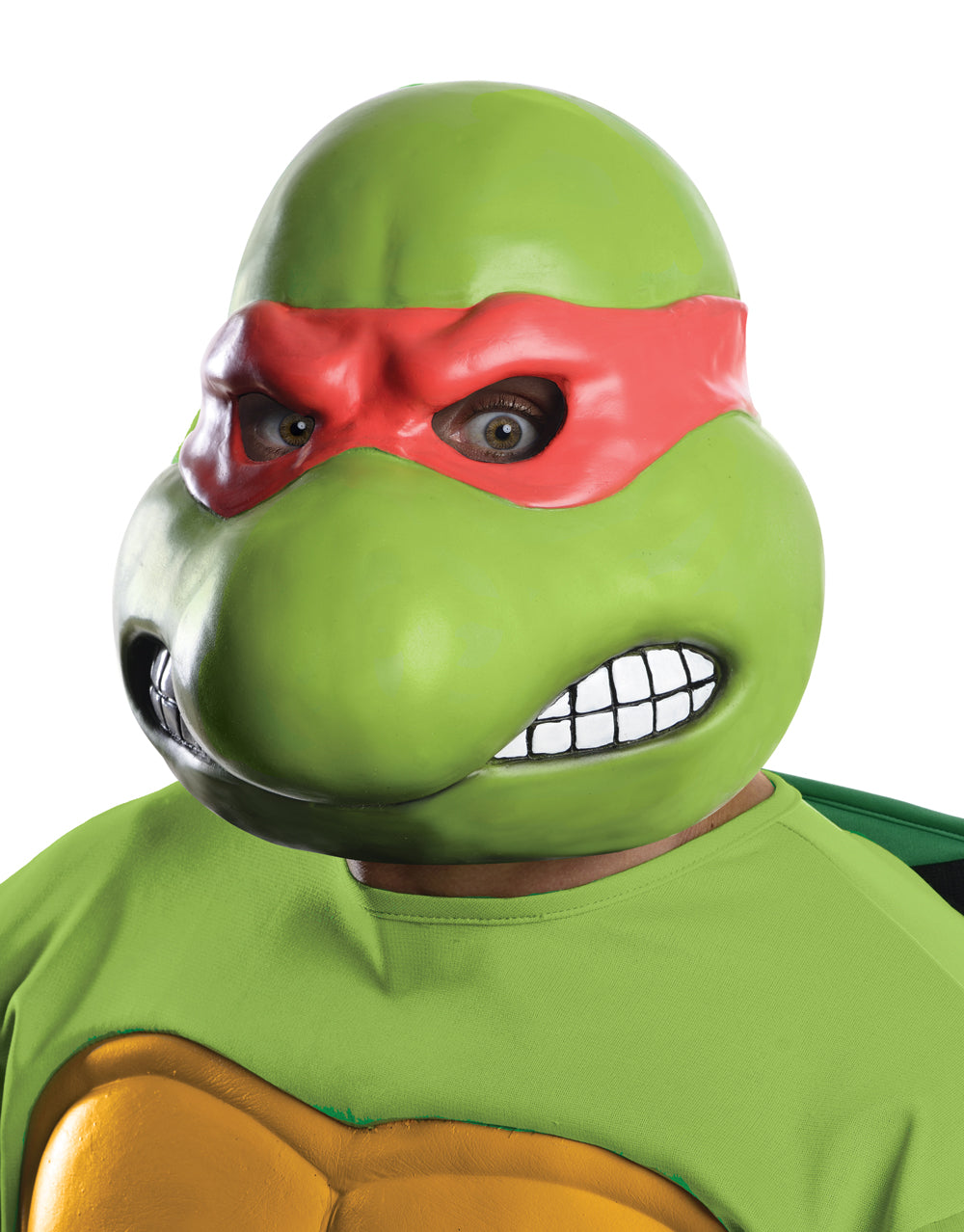 Teenage Mutant Ninja Turtles Raphael 3/4 vinyl mask costume accessory for adults.