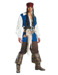 Pirates of the Caribbean Jack Sparrow costume for adults.
