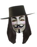 V for Vendetta wig costume accessory for adults.