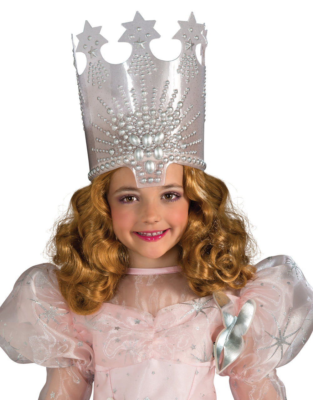 The Wizard of Oz Glinda the Good Witch wig costume accessory for kids.