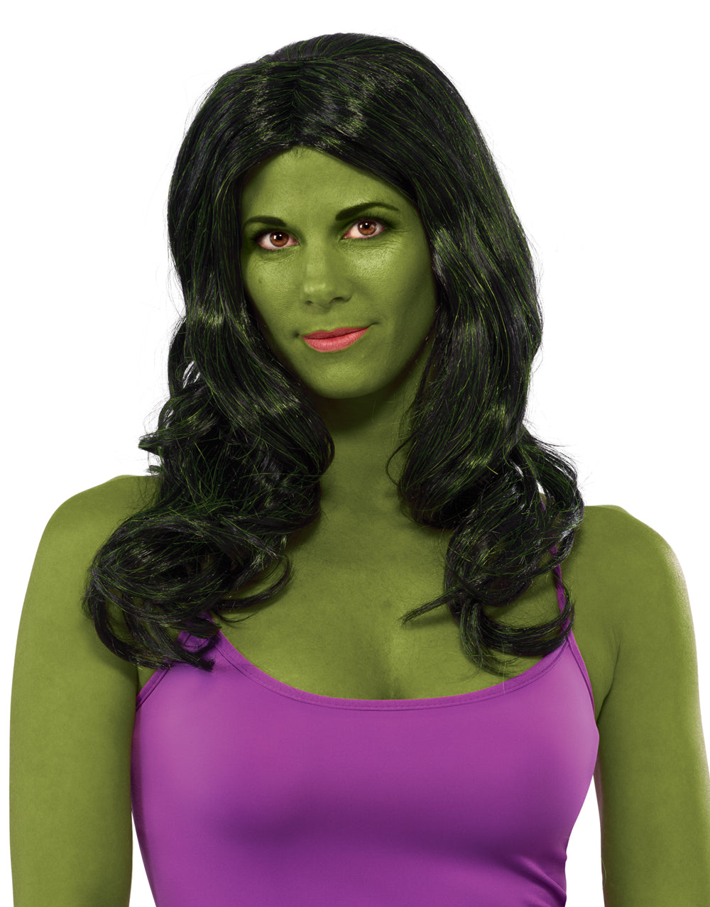 Marvel Comics She-Hulk wig costume accessory for women.