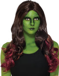 Guardians of the Galaxy Gamora deluxe wig costume accessory for women.