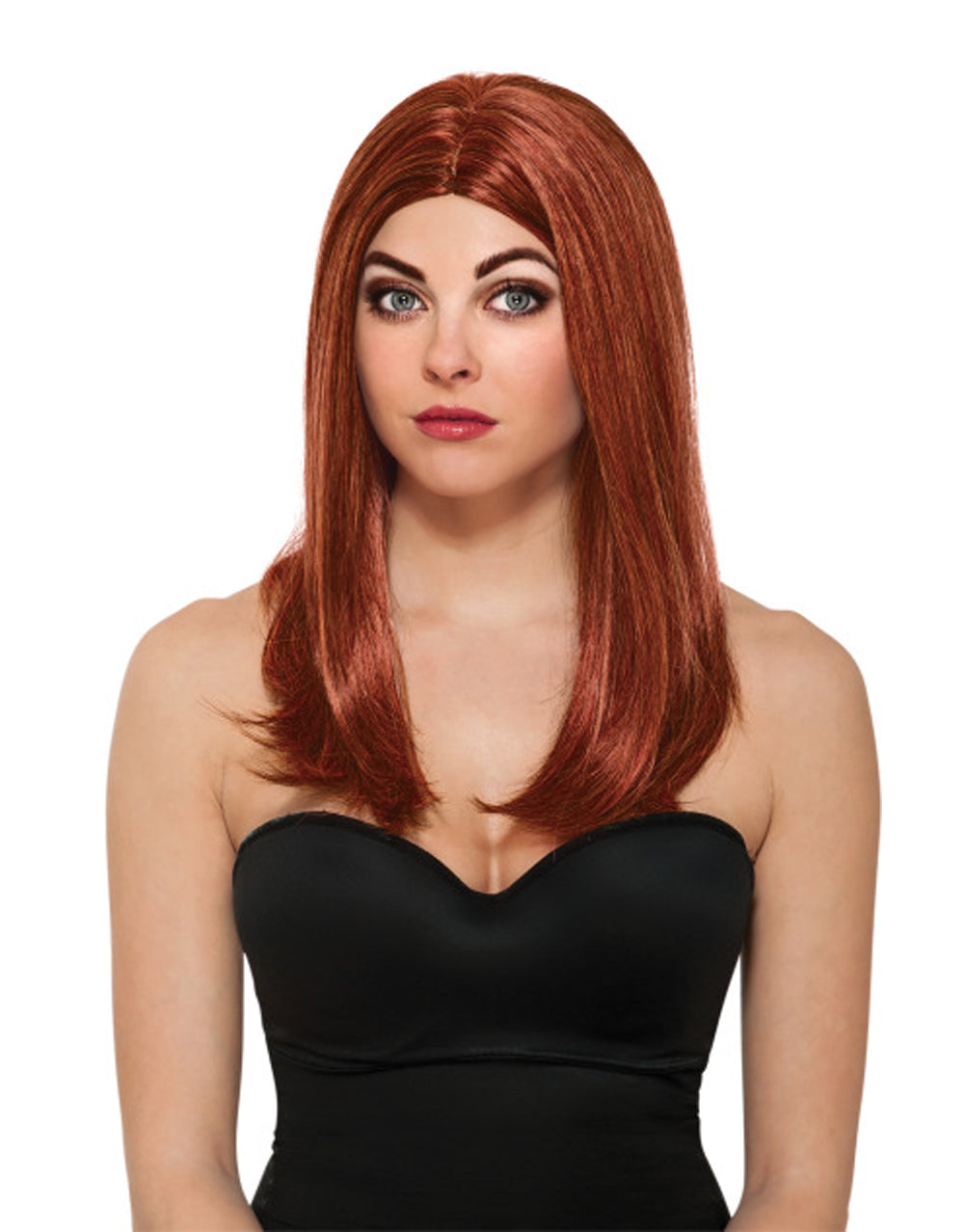 Captain America The Winter Soldier Black Widow wig costume accessory for women.