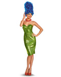 The Simpsons Marge Simpson deluxe glam costume for women.