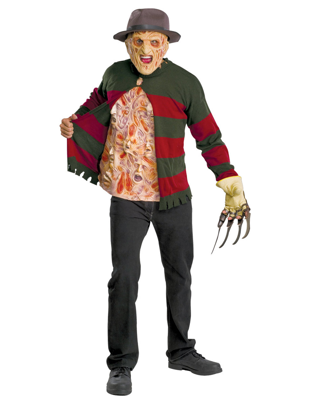 A Nightmare on Elm Street Freddy Krueger chest of souls costume for adults.