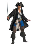 Pirates of the Caribbean Jack Sparrow prestige costume for adults.