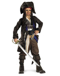 Pirates of the Caribbean teen Jack Sparrow prestige costume for kids.