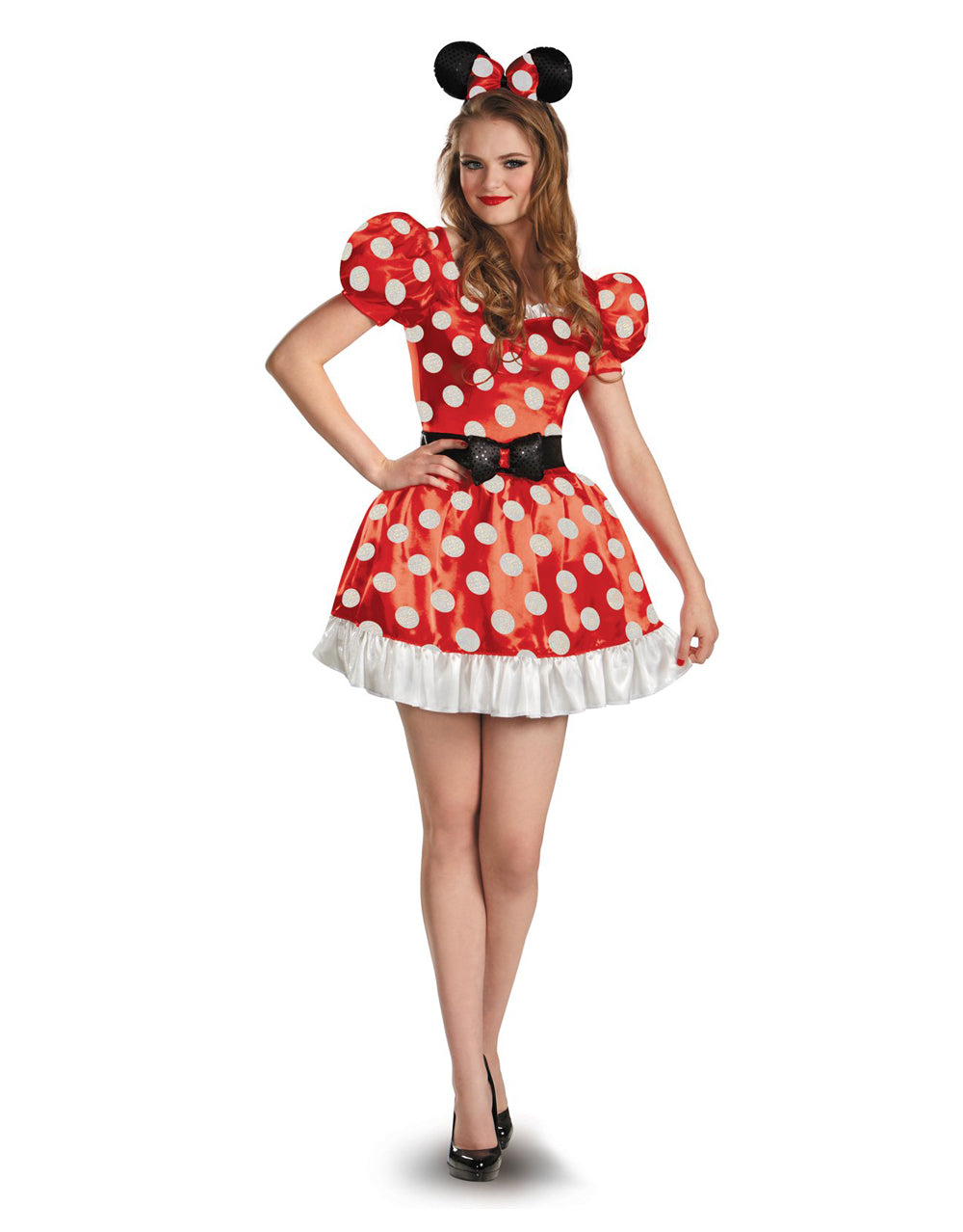 Disney Minnie Mouse classic red costume for women.