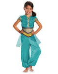 Aladdin Jasmine classic sparkle costume for kids.
