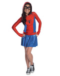 Marvel Comics Spider-Woman hooded dress costume for kids.