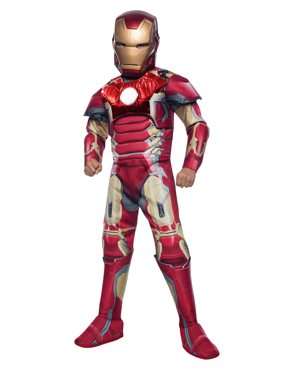 Avengers Age of Ultron Iron Man Mark 43 deluxe costume for kids.