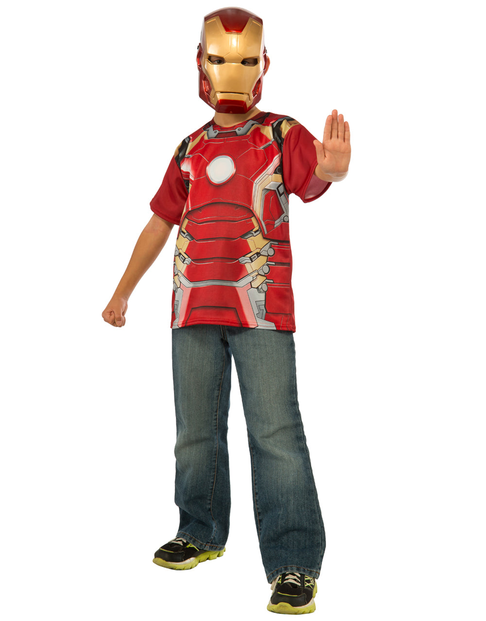 Avengers Age of Ultron Iron Man Mark 43 shirt costume for kids.