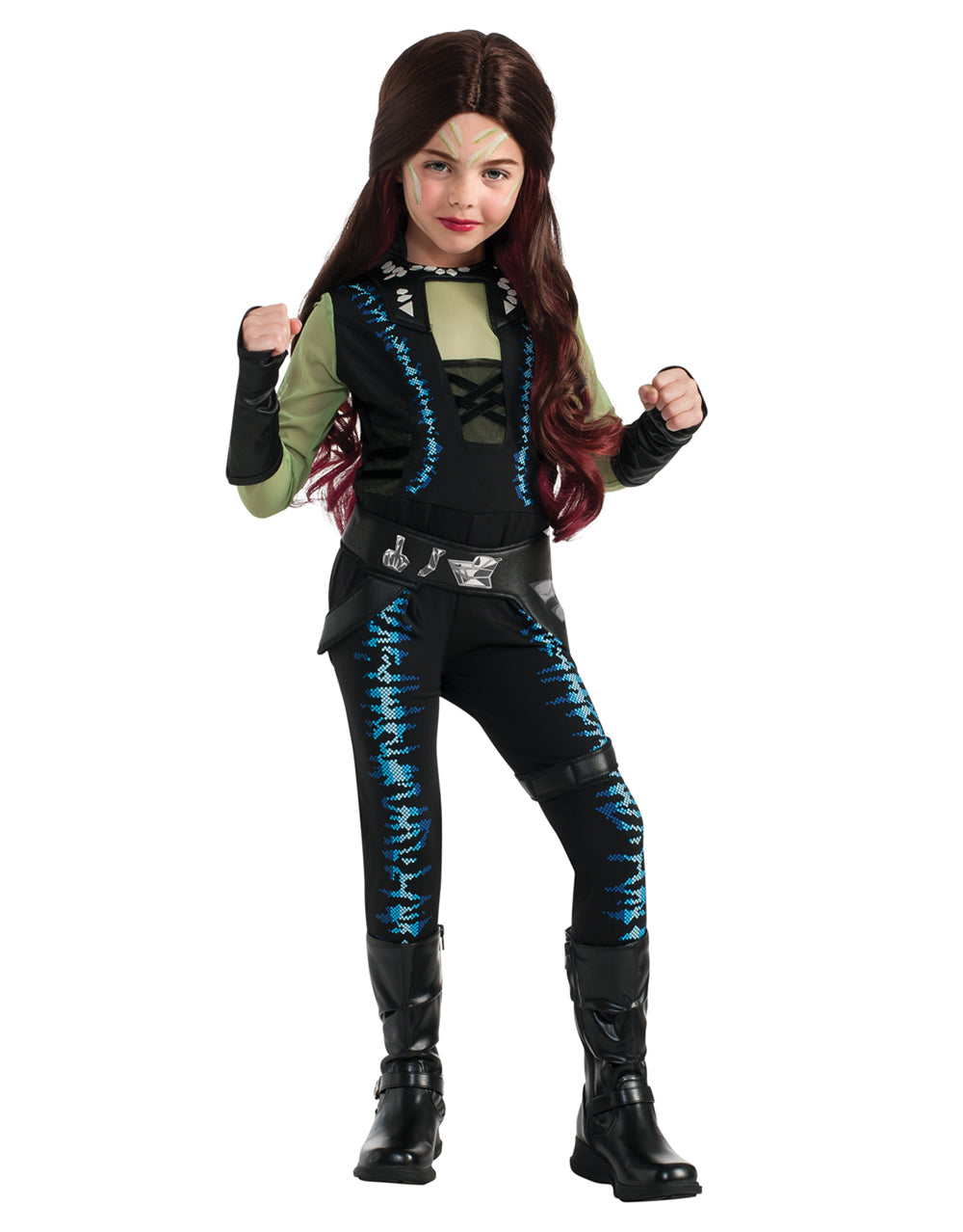 Guardians of the Galaxy Gamora deluxe costume for kids.