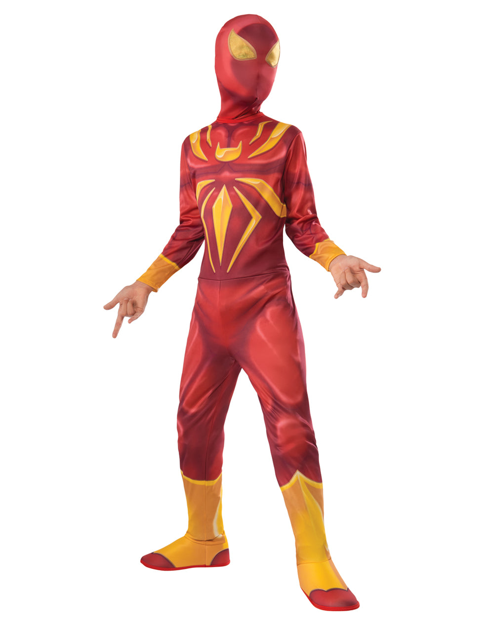 Ultimate Spider-Man Iron Spider costume for kids.