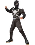 Ultimate Spider-Man Agent Venom deluxe costume for kids.