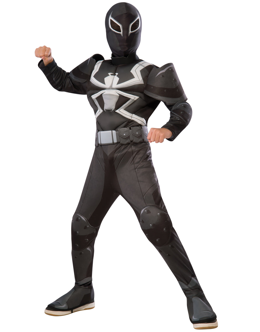 Ultimate Spider-Man Agent Venom deluxe costume for kids.