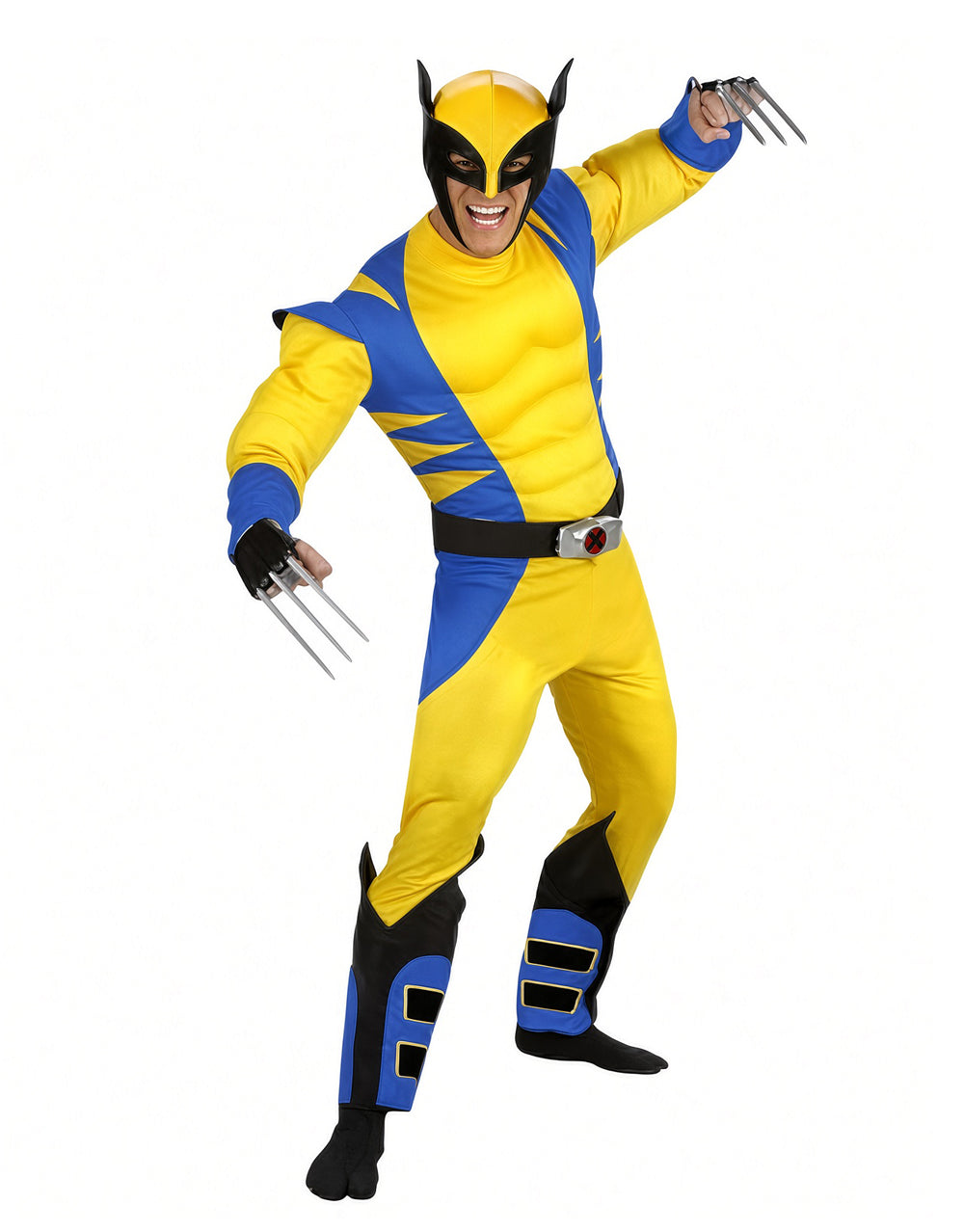 Wolverine plus size muscle costume for adults.