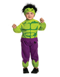 Marvel Comics Hulk toddler costume for kids.