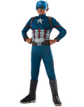 Avengers Infinity War Captain America deluxe muscle costume for kids.